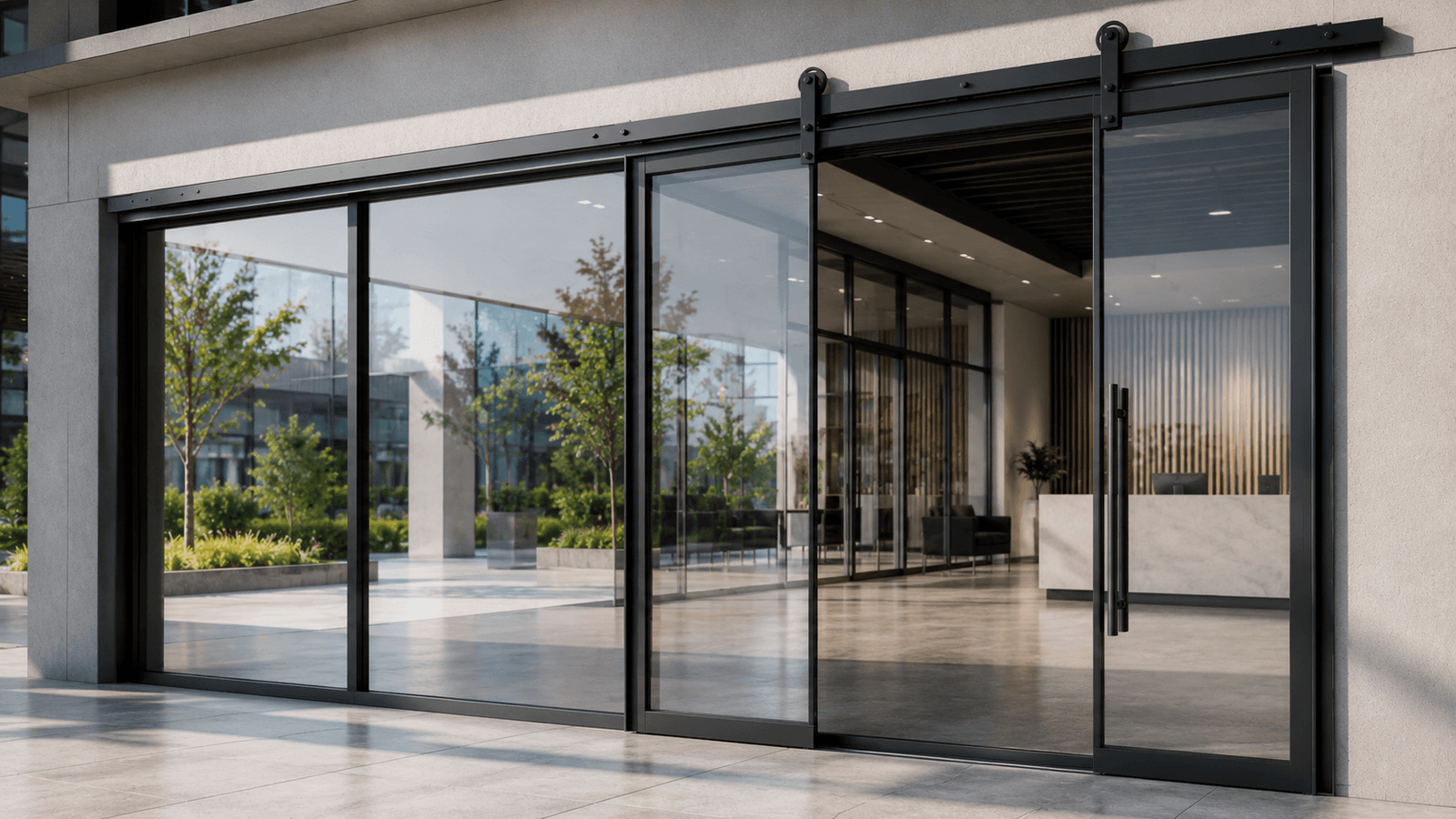Torrens 45mm Commercial Shopfront Doors in Smeaton Grange