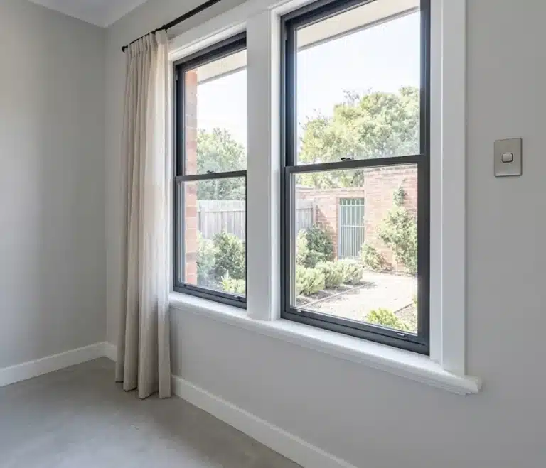 New aluminium double hung windows