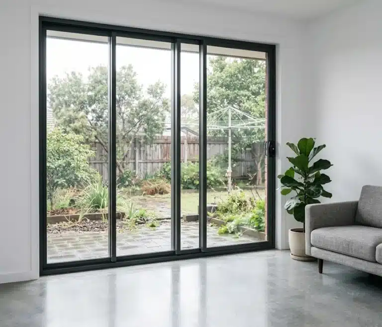 Double glazed sliding door