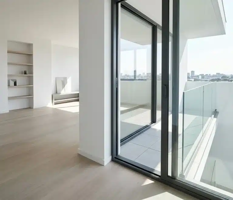 Wide apartment sliding door