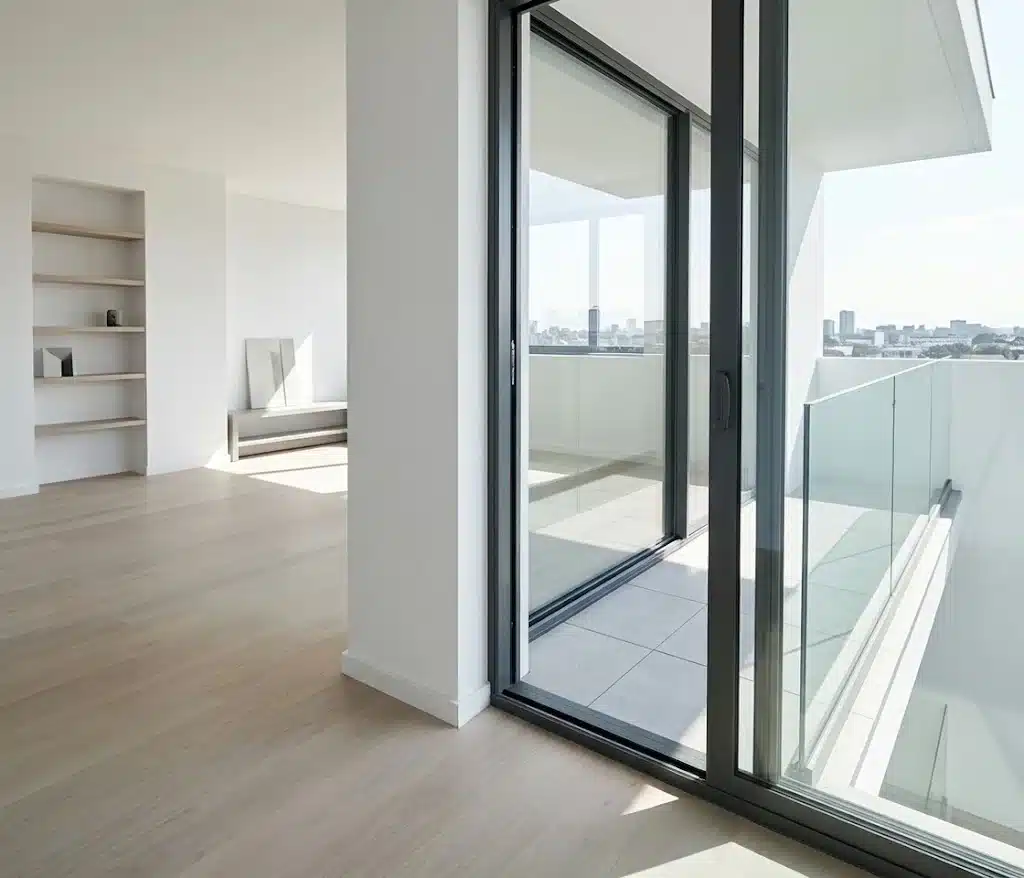 Dee Why 1 Same apartment after a wide modern balcony sliding door was installed
