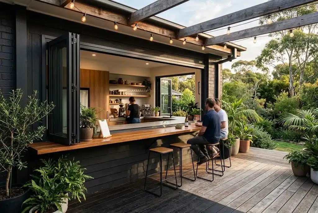 Alfresco bar bifold window