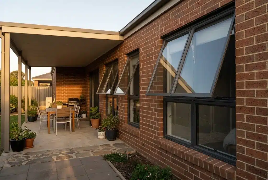 Awning windows, St Helens Park alfresco