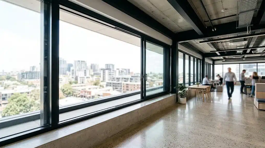Viewmax Commercial Sliding Windows in Smeaton Grange