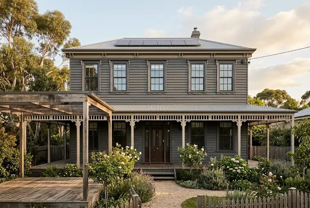 Double hung windows, Elderslie facade