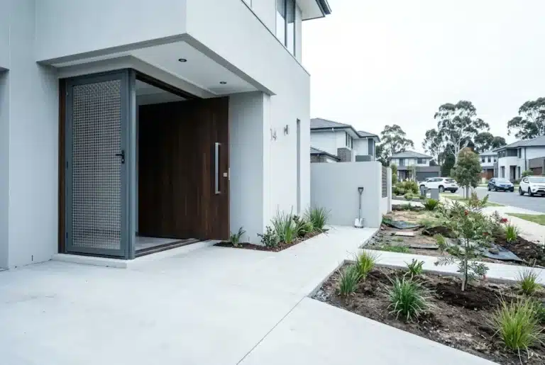 Security door on a new build, Campbelltown