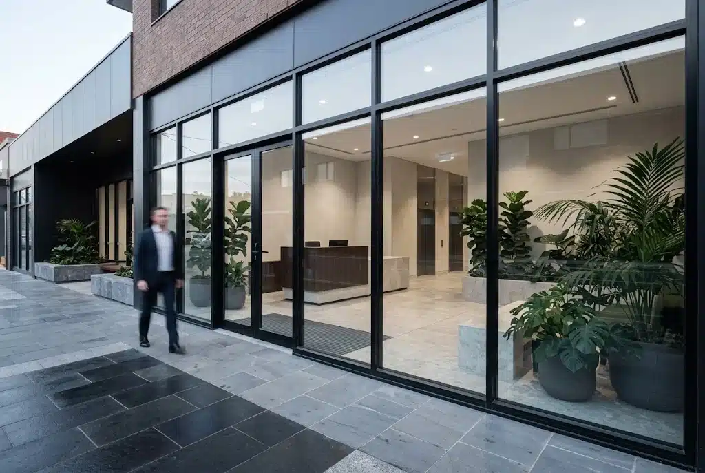 Office shopfront frontage, Narellan