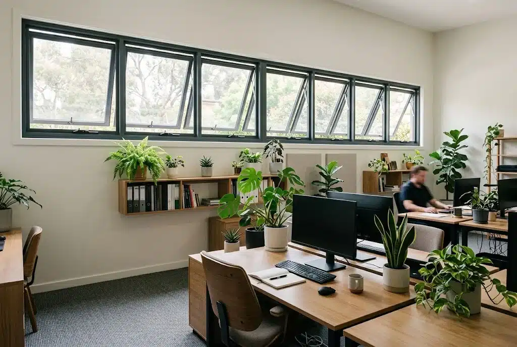 Window Styles for Australian Homes: A Simple Guide 4 Office ventilation awning windows