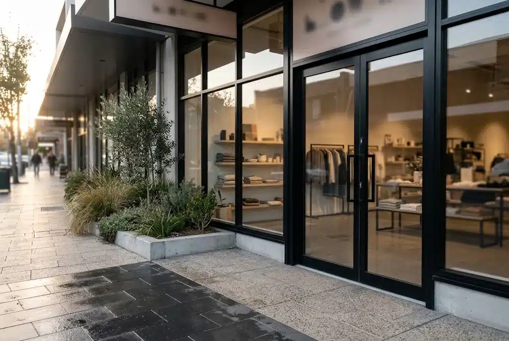 Retail shopfront glazing, Campbelltown