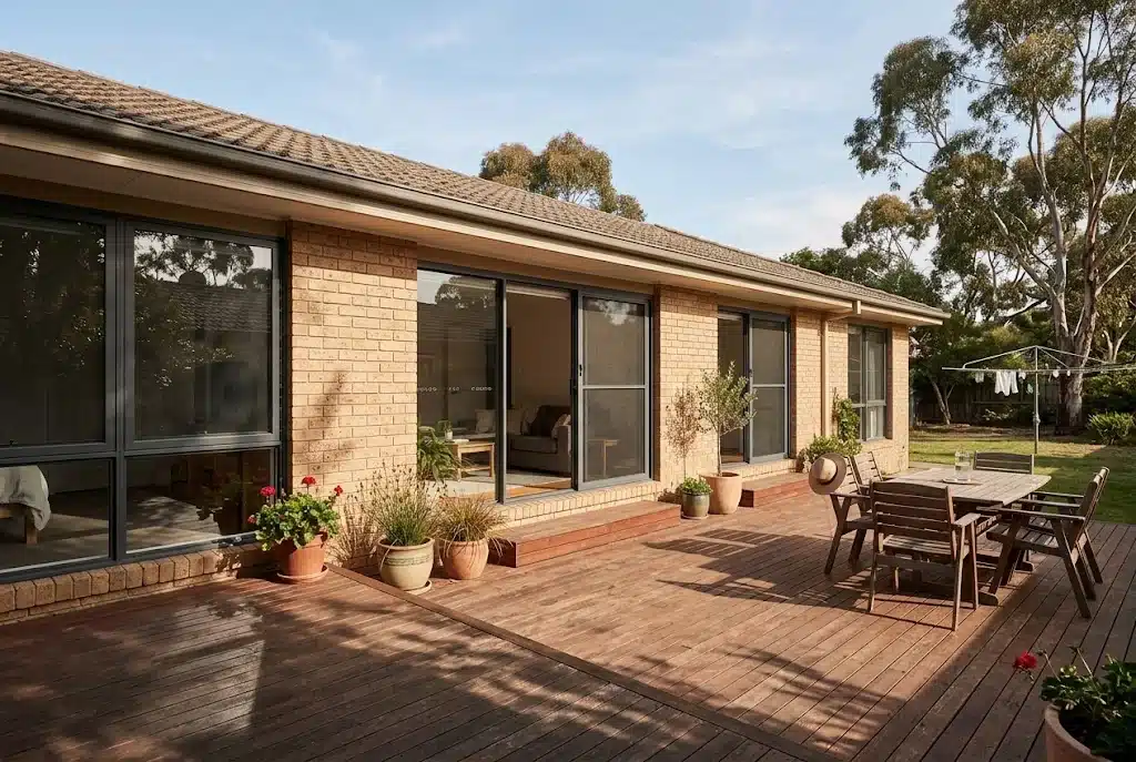 Sliding windows, Rosemeadow deck