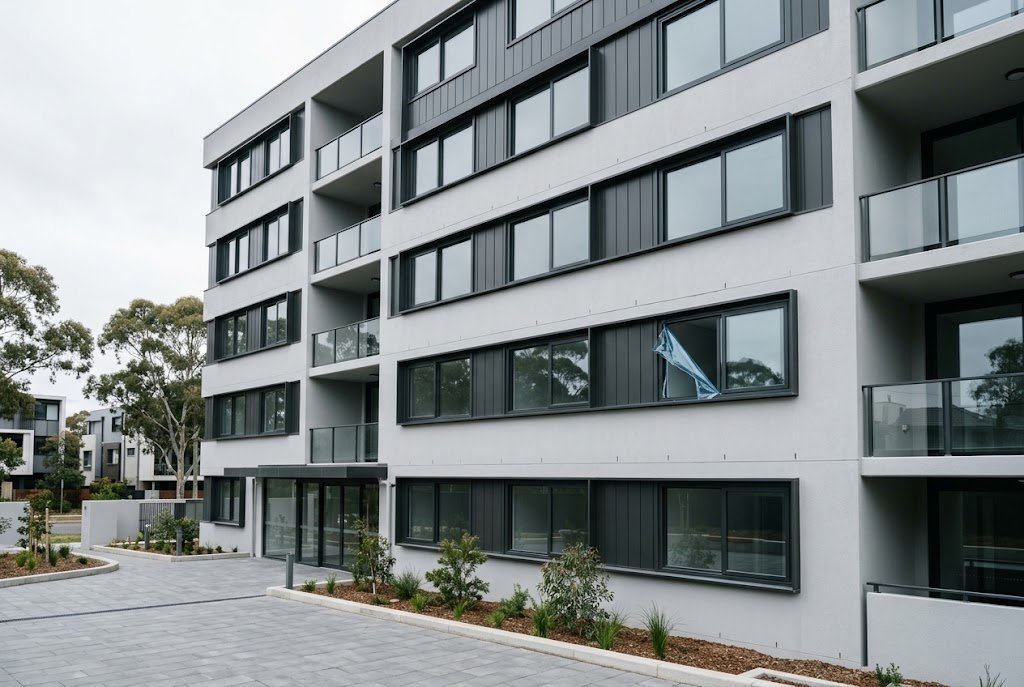 Dee Why 7 Sliding windows on a new apartment build
