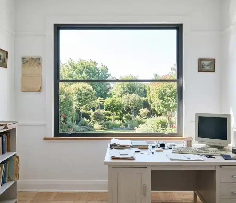 Sashless double hung windows, Grasmere