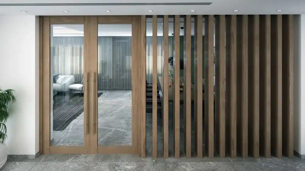 Sliding vs Stacking Doors: Which Is Right for You? 2 Aluminium stacking doors fully open creating wide indoor outdoor connection