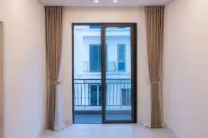 Double glazed aluminium sliding door installed in a modern Liverpool NSW home