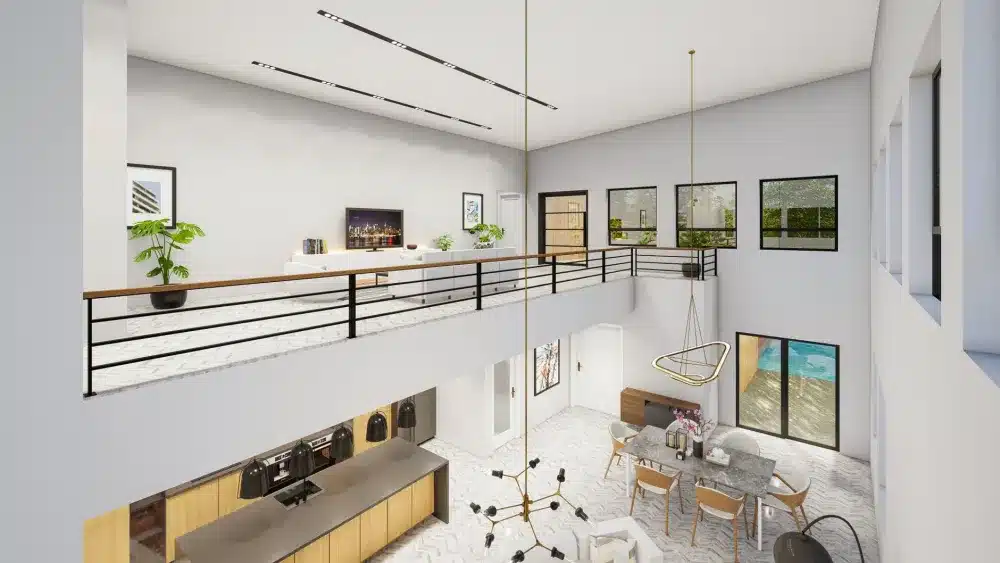 Are Double Glazed Windows Worth It in Sydney? 2 Bright modern living room with large double glazed windows letting in natural light