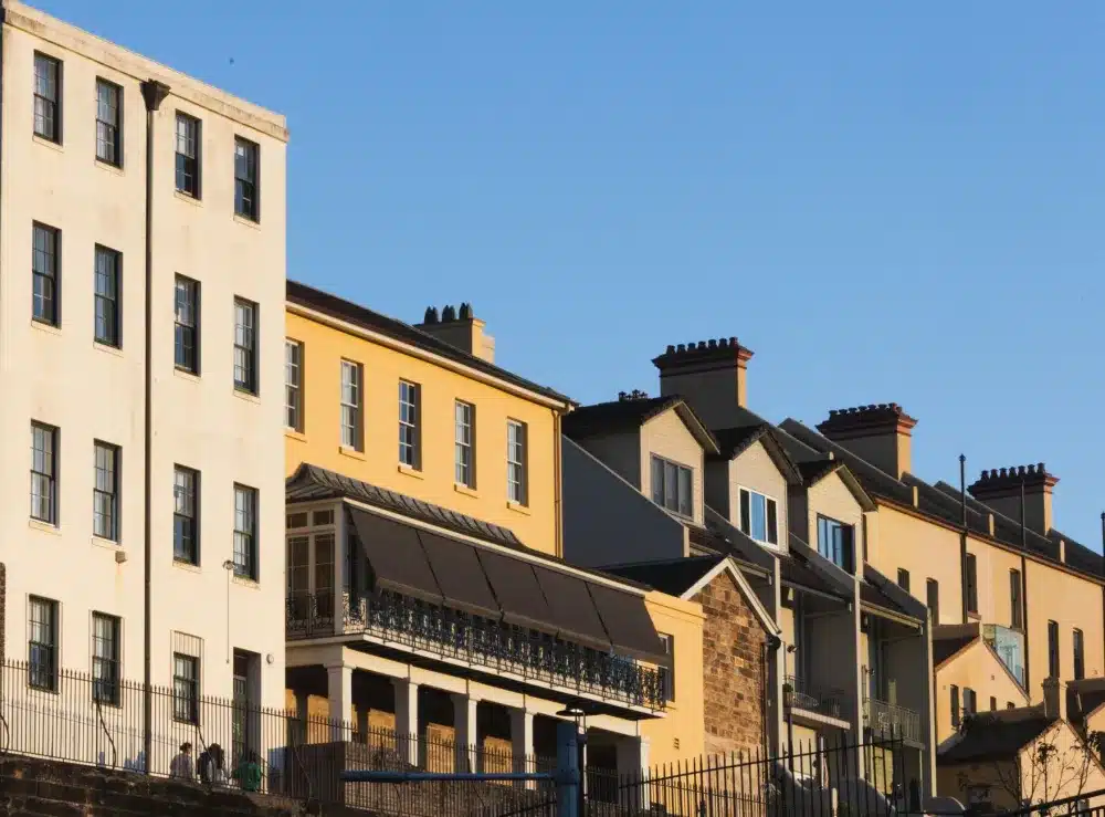 Are Double Glazed Windows Worth It in Sydney? 4 Residential street near the Camden town centre showing homes suitable for window upgrades