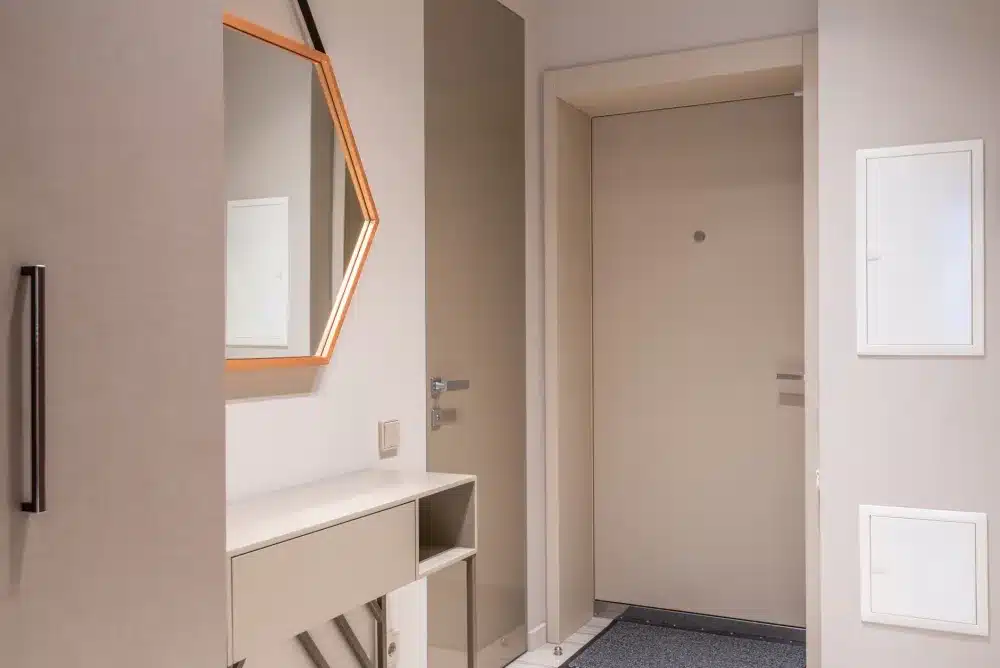 Security Screen Doors in Campbelltown, NSW | Free Quote 2 Powder coated aluminium door frame with security screen fitted on residential home