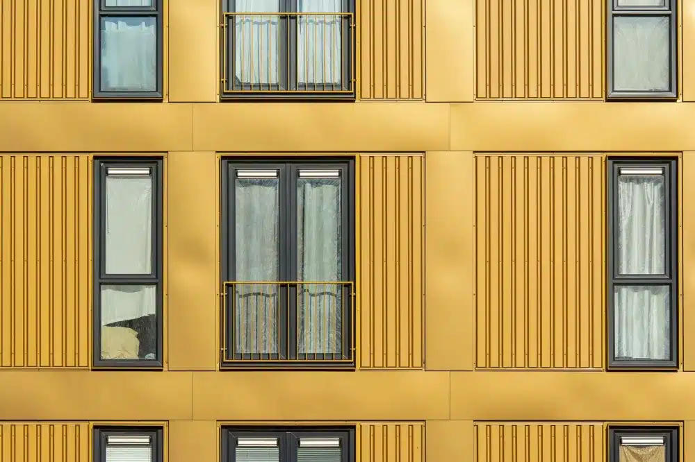 Range of powder coated aluminium window frame colour options for residential homes