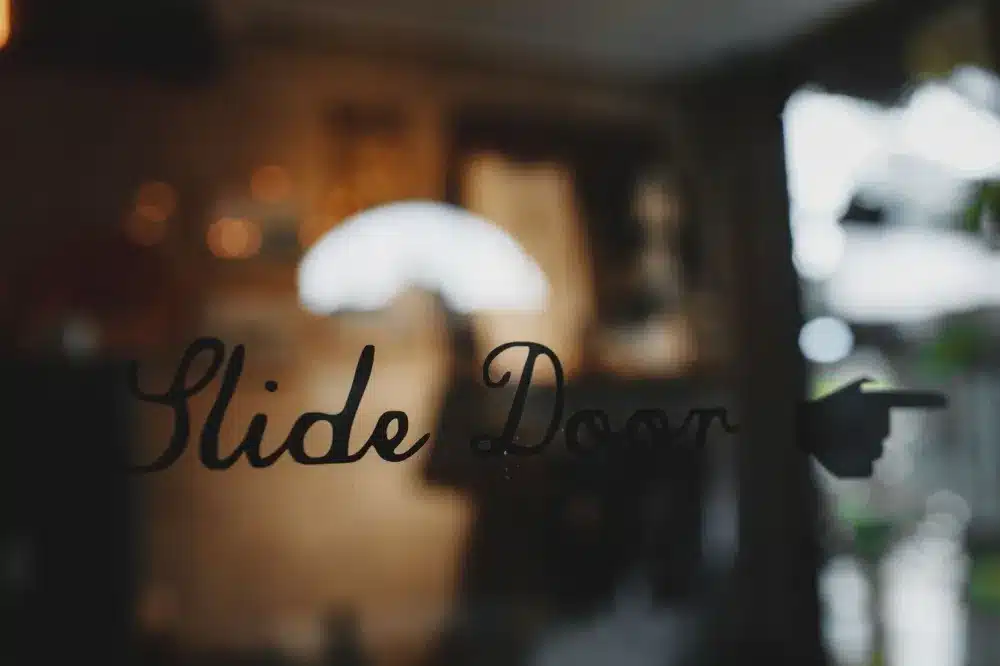How to fix a sticking sliding door: Grime and debris built up in a sliding door track causing the door to stick
